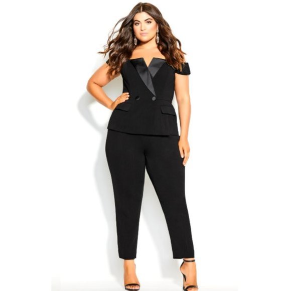 City Chic Pants Jumpsuits Nwt City Chic Sexy Tuxe Jumpsuit Black Xl 22 3x Poshmark City Chic Pants Jumpsuits Nwt City Chic Sexy Tuxe Jumpsuit Black Xl 22 3x Poshmark